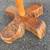 Hand carved wood clothes tree, coat tree hangar, snake motif 7 thumbnail