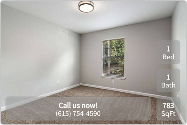 $1,472 / 1br - 783ft2 - Looking for a lovely 1 Bed / 1 bath? Search no more! 783 Sq Feet (Mount Juliet)63680193851649121