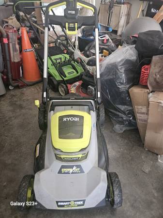 Ryobi cross cut 21 inch electric mower 1