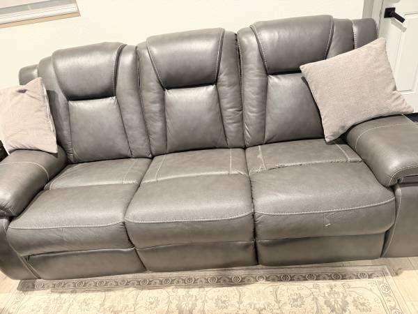 Leather sofa set from ashley-100$ each 1