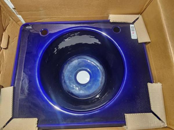 Tandem Under-mount (Cast Iron) Utility Sink with 2 faucet holes - one on the rig 1