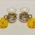 Vintage Cape Cod oil lamp salt & pepper shakers yellow plastic tops 4 thumbnail