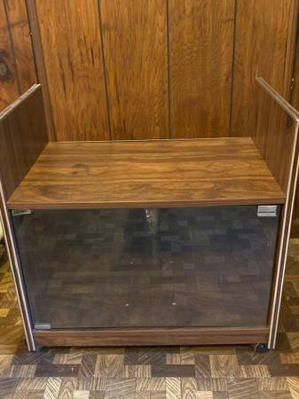 Mid Century Modern Rolling Game Cart/Storage Unit 1