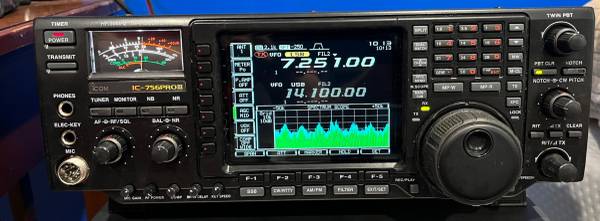 Icom IC-756PROIII HF/6 Meter Transceiver – Excellent Working