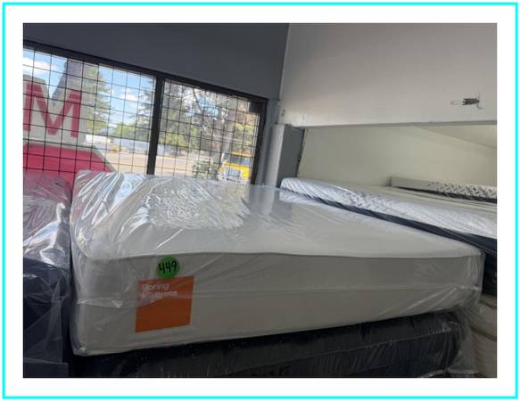 QUEEN SIZE BORING MEMORY FOAM MATTRESS & BOX BED SET 1