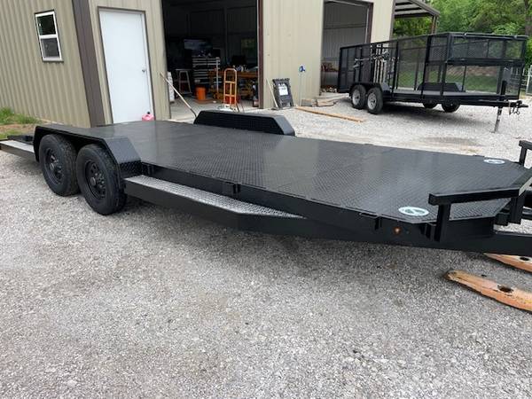 New 20 Ft Texoma Split Tail Race Car Hauler with Walkways 7K 1