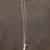 Estate Sterling Silver Golfer Charm on 18 in. Round Link Chain 2 thumbnail