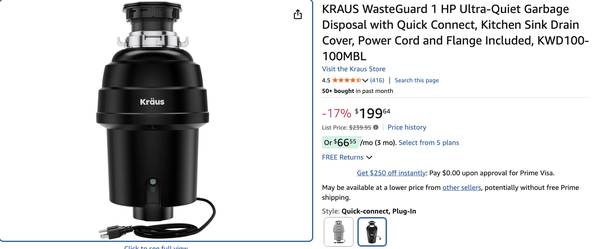 new garbage disposal 1