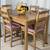 Compact Kitchen Dining Table & 4 Chairs With Seat Cushions 12 thumbnail