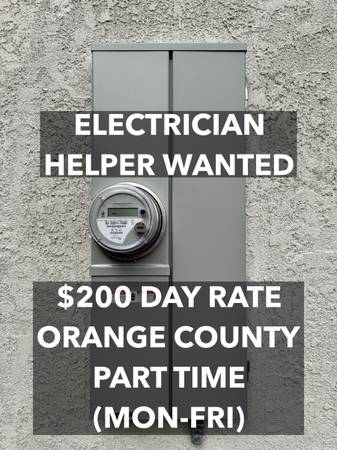 Electrician Helper Wanted 1