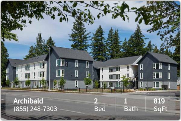 $1,545 / 2br - 819ft2 - Bring your TV! Cable ready apartments at The Archibald (Gresham - East Portland Area)64039061026435120