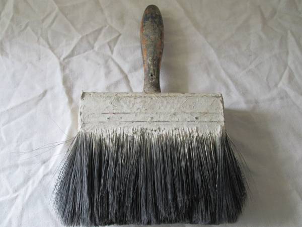Vintage 6 inch Wide Paint Brush 1