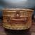 Picnic Basket Wicker Leather Plaid Dishware 2 thumbnail