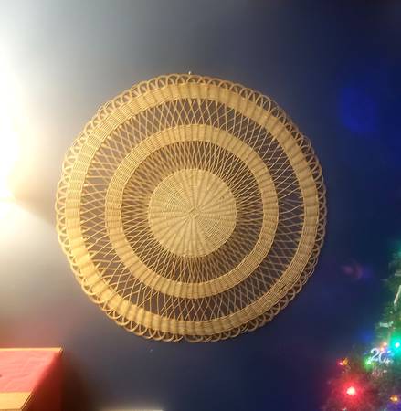 Large Boho Rattan Wall Decor 1