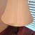 Dark Brown Lamp w/ White Lamp Shade 2 thumbnail