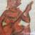 Original Thai temple rubbing on rice paper 2 thumbnail