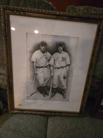 2 vintage portraits of Yankee greats 1