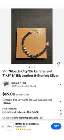 Silpada sterling silver bracelet 1