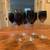 6 Josh Simpson Art Glass Marbleized Blue (Seconds) Wine Glasses 1 thumbnail