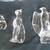 3 BACCARAT Crystal Art Glass Figurines Eagle Cat Rabbit 11 thumbnail