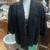 Antique black fur coat lambs wool size small 1 thumbnail