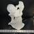 Vintage Collectible Angel Figurine Playing Lyre~Harp White Glossy Ceramic 12" H 16 thumbnail