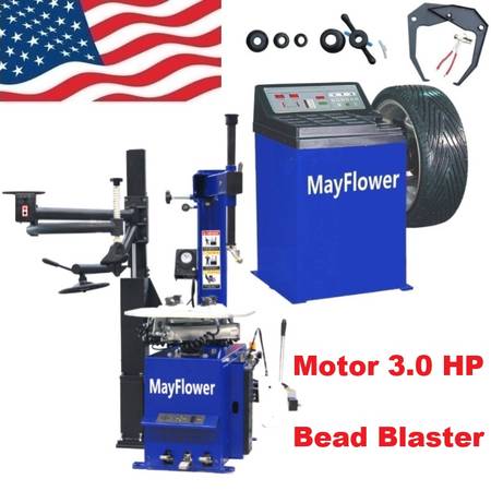 3.0 HP Automatic Tire Changer Wheel Changers Machine Rim Balancer Comb 1