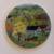 5 INCH GLASS KILN PAINTED MEDALLIONS 12 thumbnail