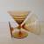 Vintage Mandalay Glasses Martini and Amber Desert 5 thumbnail