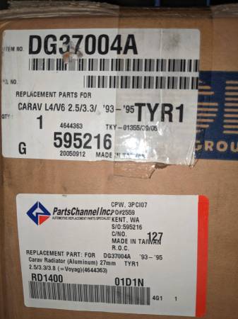 NEW Caravan Radiator ... 93 94 95 years 1