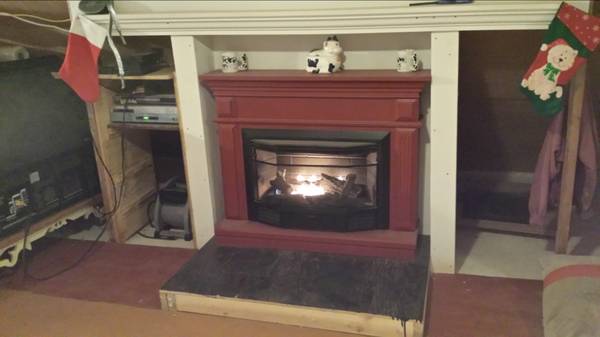 Faux fireplace Gas 1