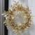 Glittery Gold-Tone Snowflake Wreath Style Ornament/Candle Rings - FOUR 1 thumbnail