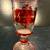 Ruby Flashed Over Crystal Cup Bohemian Glass Goblet 19 Century 1 thumbnail