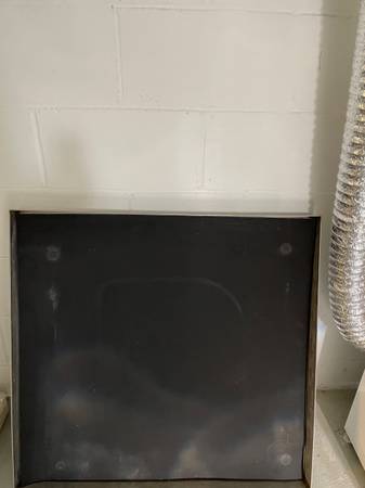 Galvanized Steel Washing Machine Drip Pan w/ anti vibration pan liner 1