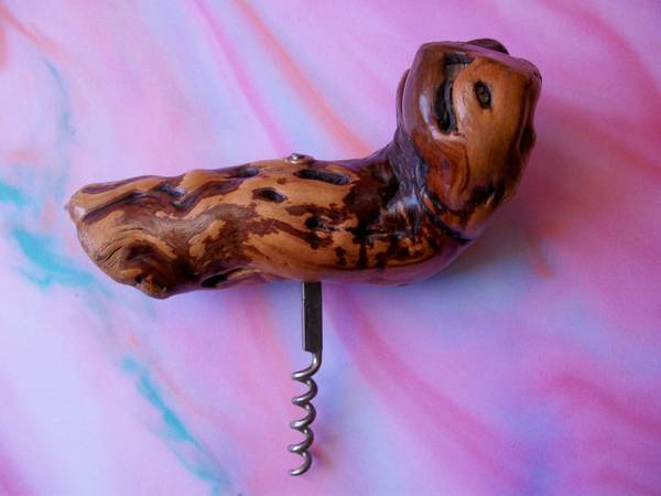 Vintage Hand Crafted Grapevine Handle Corkscrew 1