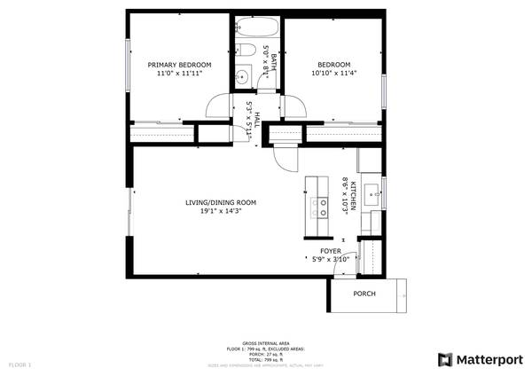 $1,425 / 2br - 826ft2 - End 2 bdrm 1 bath 4plex available now! (14th Avenue NW)63934291225346122