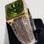Exceptional PERIDOT & 2 CARAT DIAMOND 14K WHITE GOLD RING 2 thumbnail