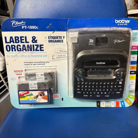 (New) Brother P-Touch PT-1890c Electronic Labeling Systems Includes Wider 18mm T 1