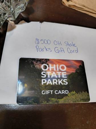 $500 Parks and recreation card for Ohio will take 250 1