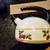 Pretty Enameled Strawberry Design Tea Kettle 1 thumbnail