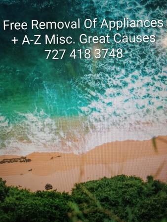 Free Removal Of Unwanted Appliances + A-Z Misc.% -To Great Causes 1