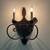 Pair of Beautiful Black and Gold Sconces—Great Condition 5 thumbnail