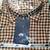 RUE HANDMADE MEN'S SLIMFIT SHIRT BROWN GINGHAM 3X 2 thumbnail