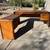 Mid Century Danish Vintage Modern Wood Corner Executive Office Desk 1 thumbnail