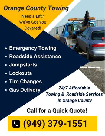 Cheap Towing in Orange County (949) 379-1551 1