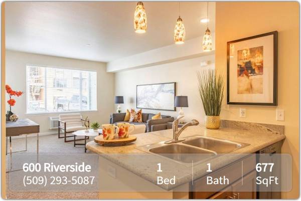 $1,650 / 1br - 677ft2 - Beautiful 1 bedroom, 1 bathroom with gorgeous views! 677 Sq Ft! (Wenatchee)63845968912513122