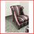 Baker Furniture Rolled Arm Wing Chair + Ottoman, Set 4 thumbnail