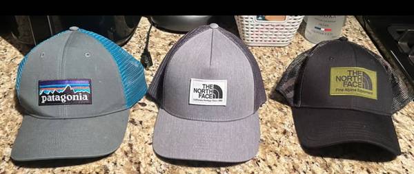 The North Face & Patagonia snap back hats 1