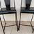 Two black metal bar stools 3 thumbnail