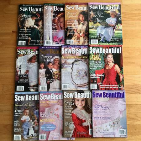 Large Lot 12 Martha Pullen Sew Beautiful Sewing Machine Magazines 1